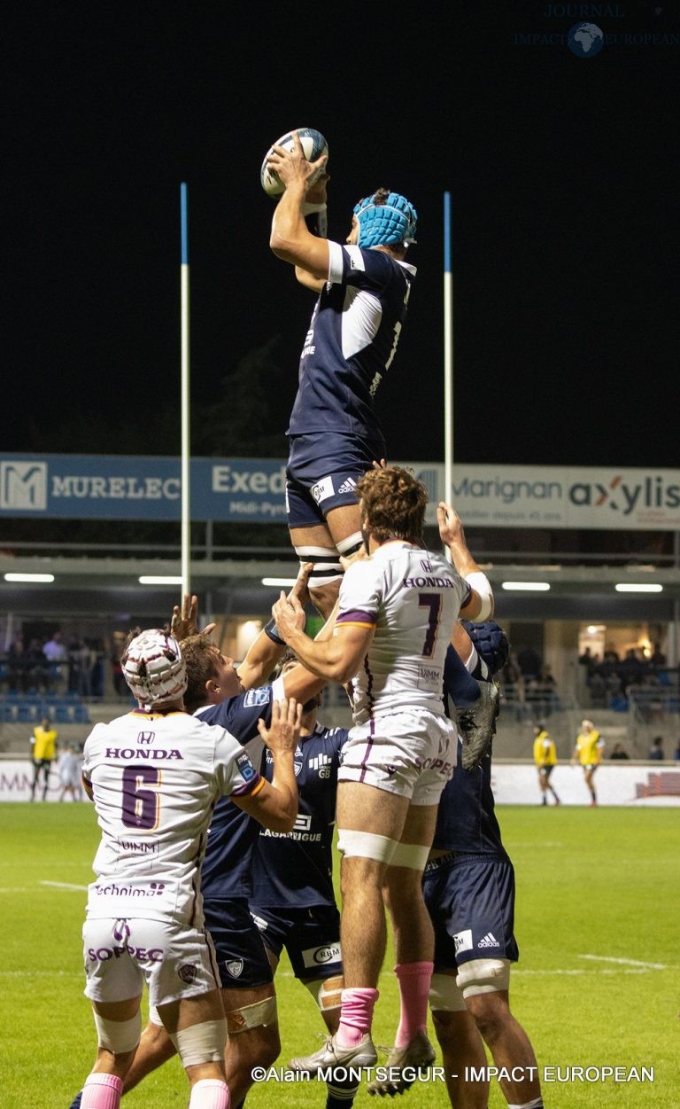 Pro D2 - 9e journée:  Colomiers vs Soyaux-Angoulême ( 45 à 16 )