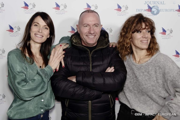 Secours Populaire - Laetitia Fourcade, Pascal Soetens et Magali Ripoll