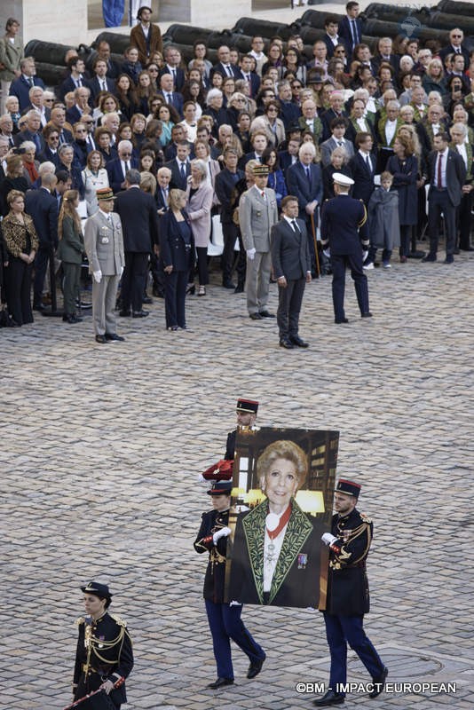 Hommage national Hélène Carrere d'Encausse 42