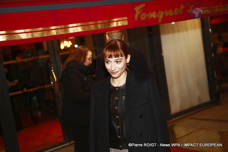 Suzanne Jouannet - Dîner des nommés des César au Fouquet's Paris