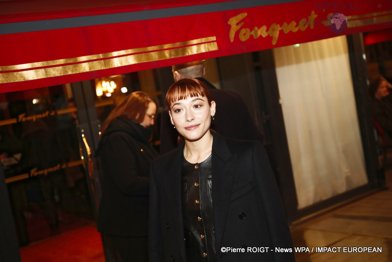 Suzanne Jouannet - Dîner des nommés des César au Fouquet's Paris