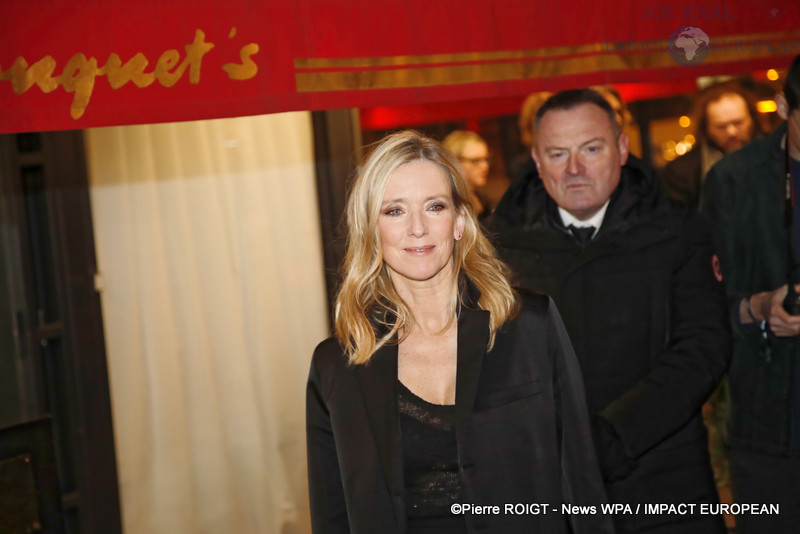 Léa Drucker - Arrivées au dîner des nommés des César 2024 au Fouquet's Paris