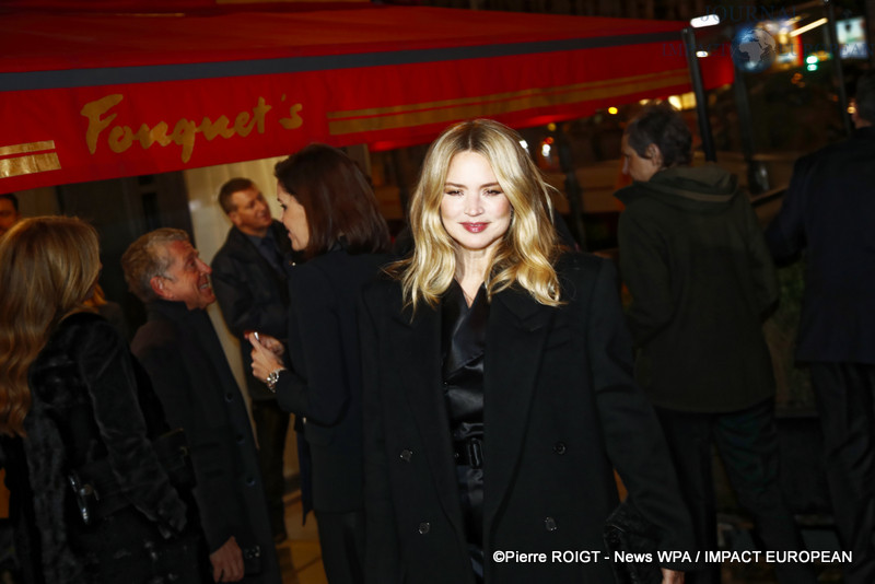 Virginie Efira - Dîner des nommés des César au Fouquet's Paris