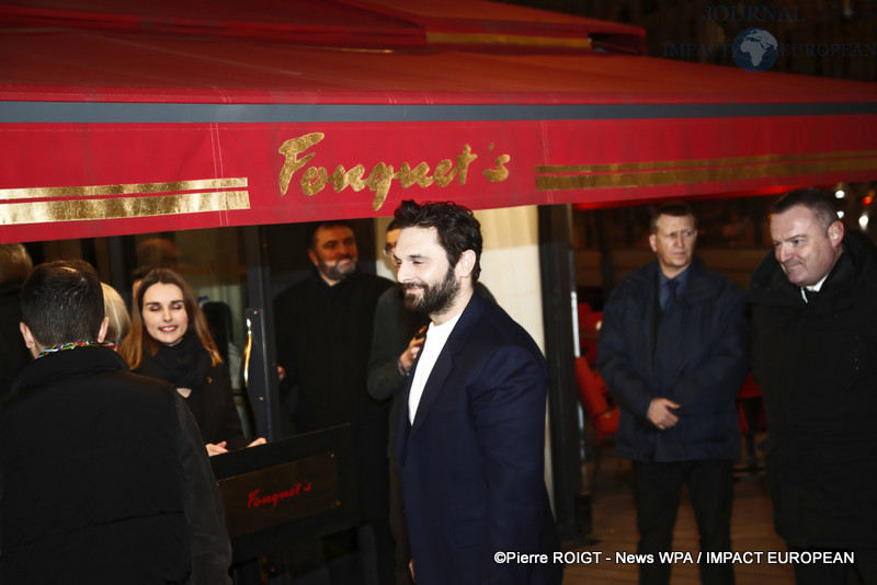 Pio Marmaï - Dîner des nommés des César 2024 au Fouquet's Paris