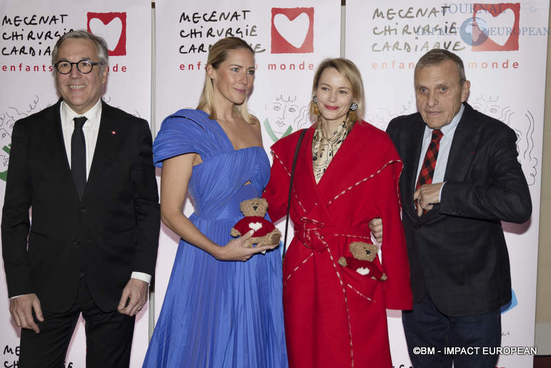 Orso Chetochine – Directeur général de Mécénat Chirurgie Cardiaque, Sandy Heribert, Pauline de Drouas et Jean-Charles de Castelbajac