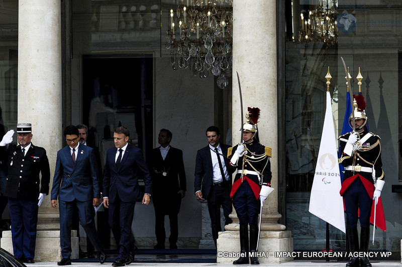 Emmanuel MACRON et Andry Rajoelina à l’Elysée