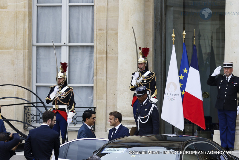 Emmanuel MACRON et Andry Rajoelina à l’Elysée