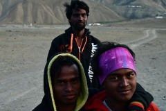 Wegwerkers uit Bihar (ontheemden) in Zanskar (13-7-2018)