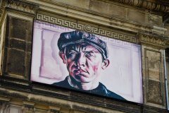 Albertinum - museum voor moderne kunst - Brühische Terrasse, Dresden, Saksen, Duitsland (16 augustus 2023)