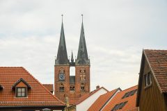 Marienkirche - Stendal - Saksen-Anhalt, Oost-Duitsland (22 augustus 2023)