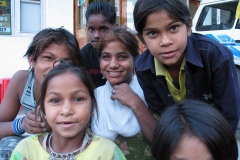 Kinderen van werkmigranten uit Rajasthan - Manali (juni 2006)