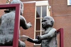 Drie Heertjes in gesprek, Ten Katestraat, Oud West, Amsterdam