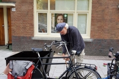 Bakfiets (schenking van M.K.) (4 en 10 augustus 2017)