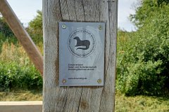 Aussichtsturm - Biosphärenreservat Drömling Sachsen-Anhalt, Oost-Duitsland (21 augustus 2023)