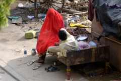 Seen from the window - Majnu Ka Tilla, Delhi  (2 augustus 2013)