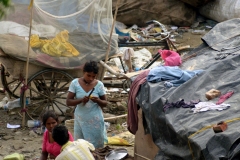 Seen from the window - Majnu Ka Tilla, Delhi  (2 augustus 2013)