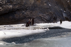 Ladakh  (1999)- Bevroren Zanskar rivier (7)