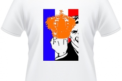 T-shirt - Lang leve de vinger (12-5-2021) [Weg met het koningshuis, Weg met de monarchie, À bas à la monarchie, Down with the crown]