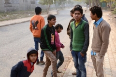 Chandigarh, - Residents of Maloya Colony (housing project) (2013)