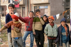 Chandigarh, - Residents of Maloya Colony (housing project) (2013)