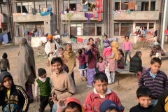 Chandigarh, - Residents of Maloya Colony (housing project) (2013)