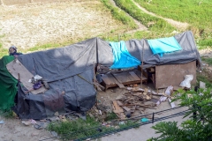 Seen from the window - Black River people - Majnu Ka Tilla, Delhi (4 September 2013)