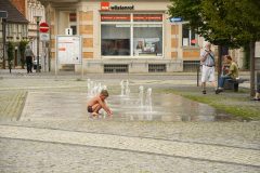 Winckelmannplatz - Stendal - Saksen-Anhalt, Oost-Duitsland (22 augustus 2023)