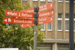 Winckelmannplatz - Stendal - Saksen-Anhalt, Oost-Duitsland (22 augustus 2023)