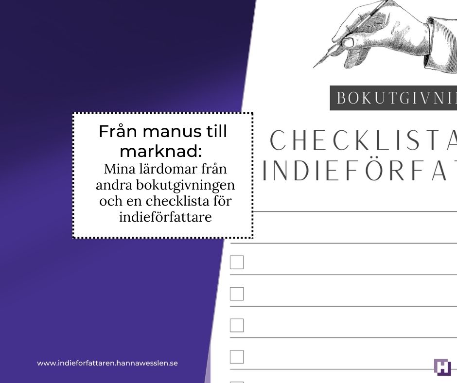 Från manus till marknad: Mina lärdomar från andra boken och en checklista för indieförfattare