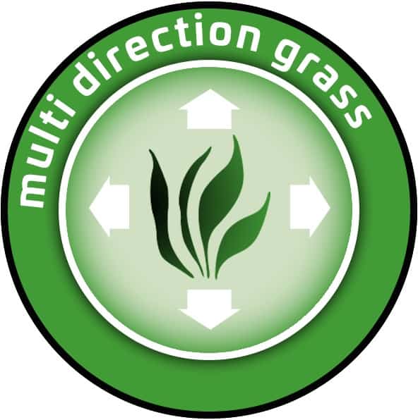 Gras in mehreren Richtungen
