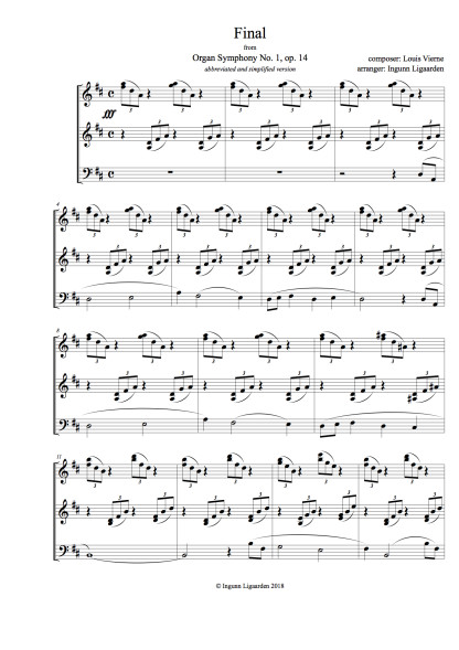 Final ur Orgelsymfoni no. 1 av Louis Vierne