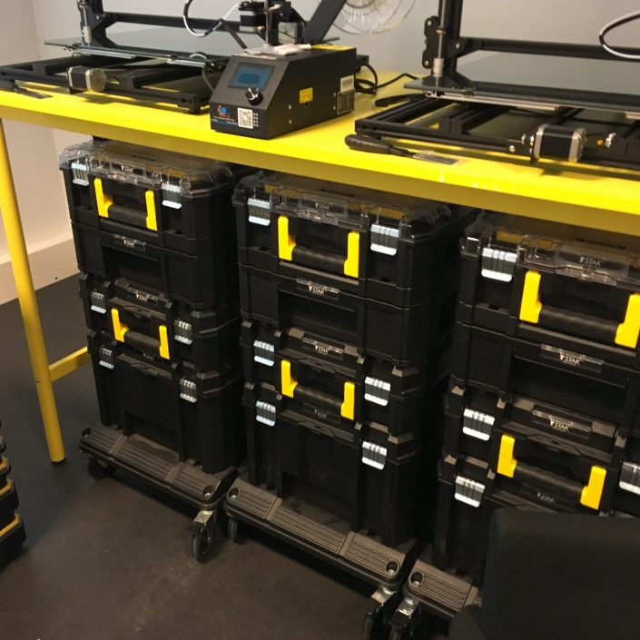 Toolboxes on wheels