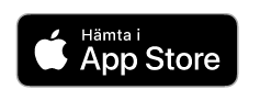Apples logga och v&auml;gledning till App Store