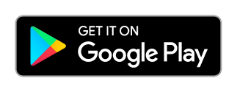 Google Plays logga och v&auml;gledning till google play