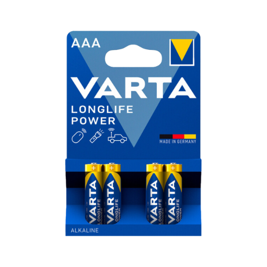 alkaliska batterier i förpackning