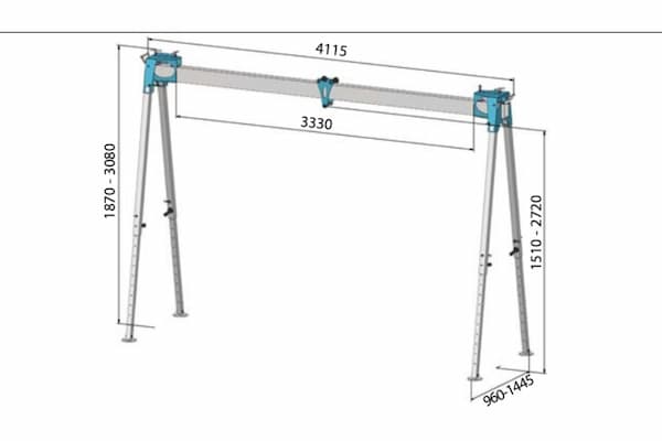 Aluminium-bockkran WIMAG - Bild 4