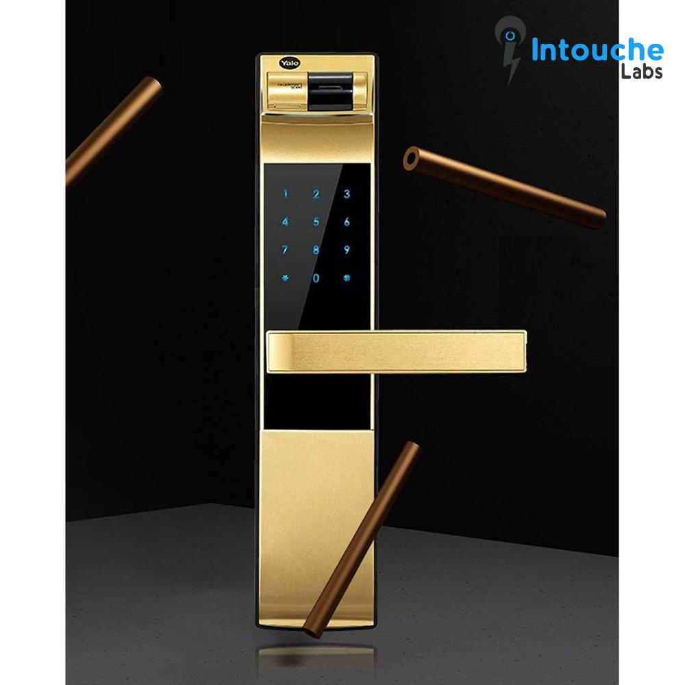 YDM 4109- A Series, Biometric Smart Lock, Gold - Image 3