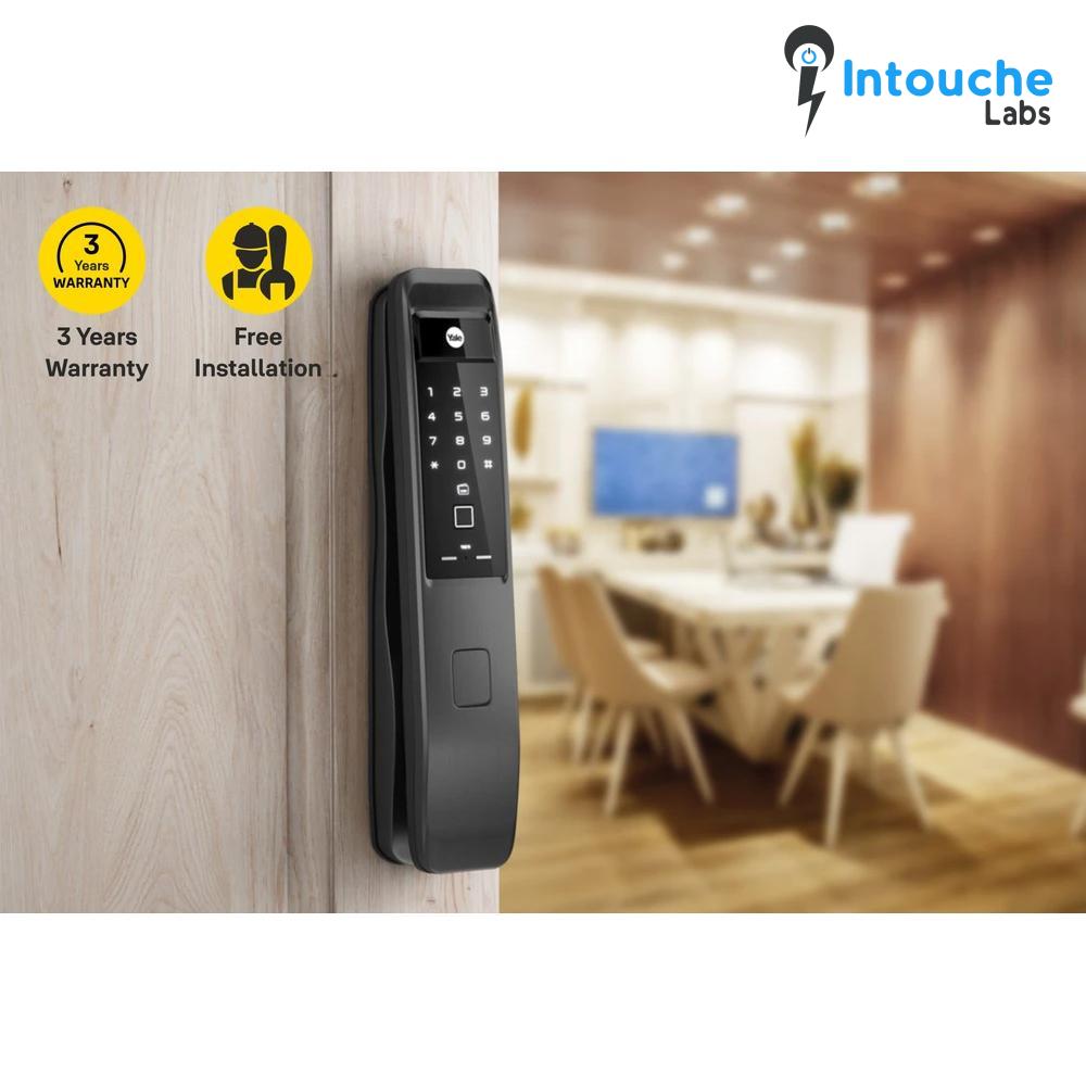 YMI 70 MB- A Series, Push Pull Smart Lock, Matt Black - Image 7