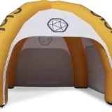 Oppustelig telt med logo og sidevægge Oppustelig telt med logo og sidevægge