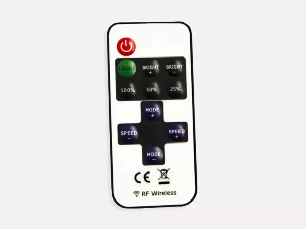 Remote til indbygget LED lys