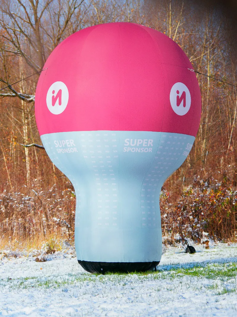 Oppustelig ballon med konstant tryk, 3 m høj