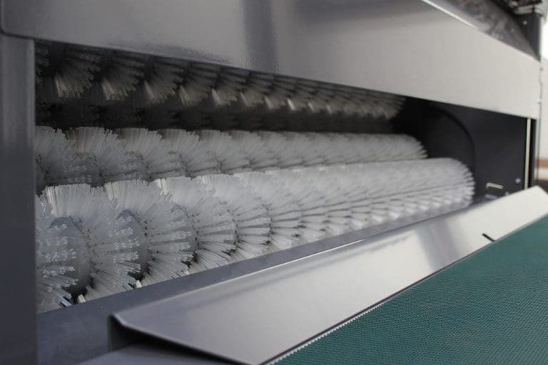 Inwatec machine showing the Typhoon Brushes.