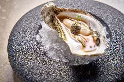 Oyster with ponzu sauce and beluga caviar