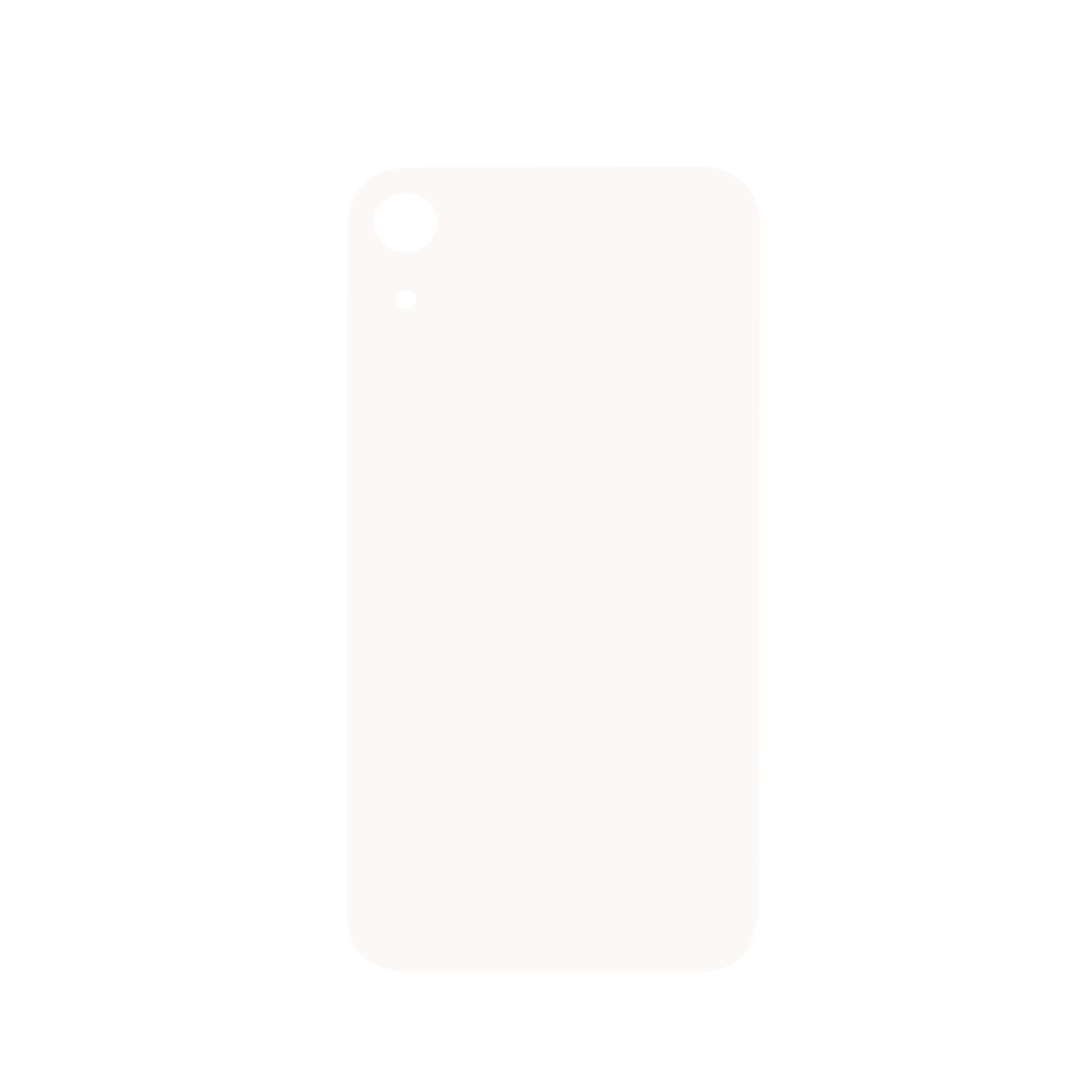 iPhone XR Bakglass - Hvit (med logo)