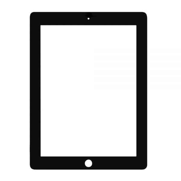 iPad 2 Glass 10 stk - Svart