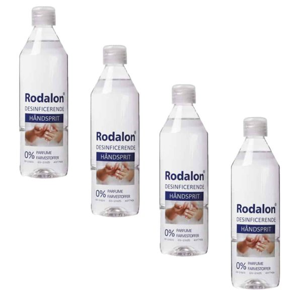 Rodalon antibakteriell håndsprit (500 ML) - 4 stk