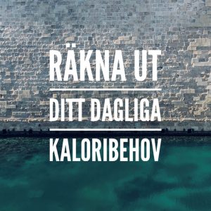 Räkna ut ditt dagliga kaloribehov