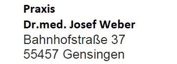 Dr.med. Josef Weber IT REX