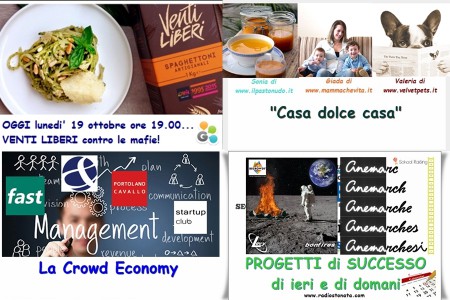 GRammo, Libera contro le mafie, Il pasto Nudo, Mamam che vita, Velvet pets, FAST, Eur& eca, Studio Portolano Cavallo, Startup Club, LevY, Liceo Concetto Marchesi su Radio Stonata