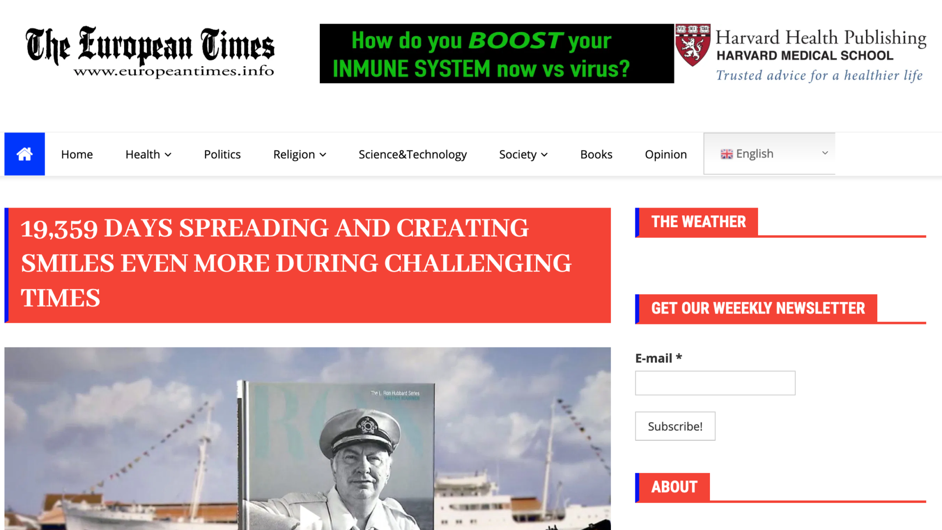 19,359 days spreading and creating smiles even more during challenging times TheEuropeanTimes INFO